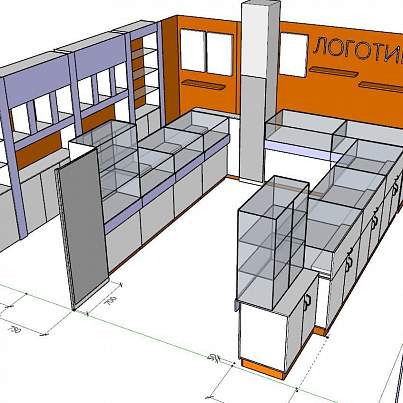 Профессиональная 3D визуализация торгового помещения 